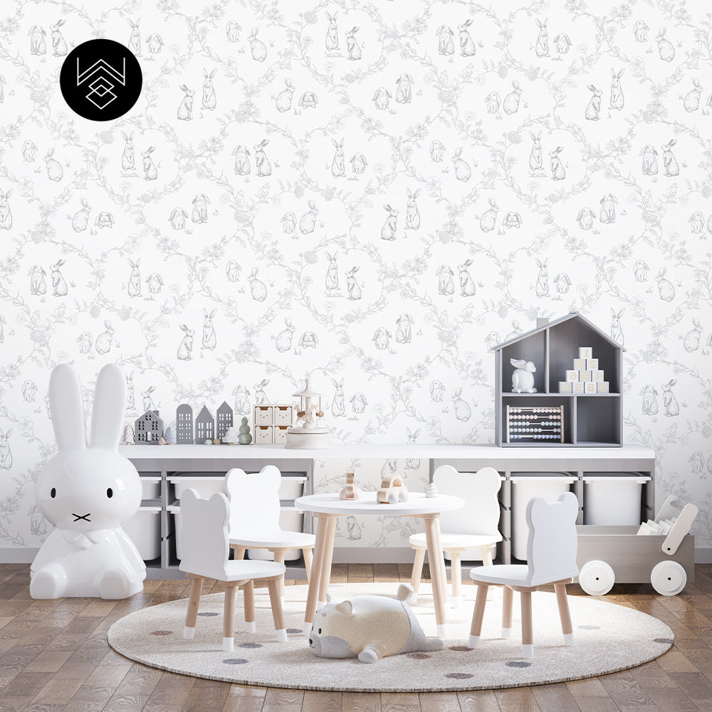 טפט ראביט אוריינט אפור