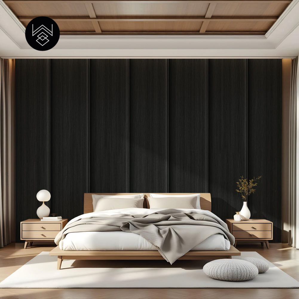 טפט דמוי פורניר אפקט פחם