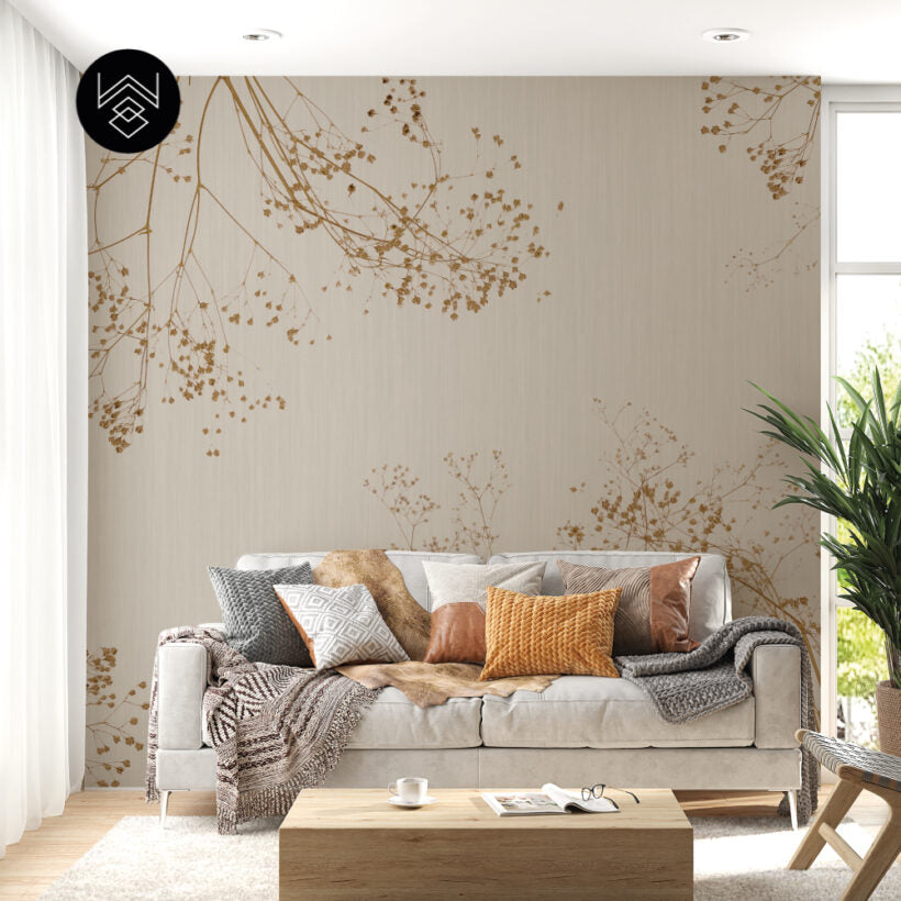 טפט קוטון ליבס 1 חום