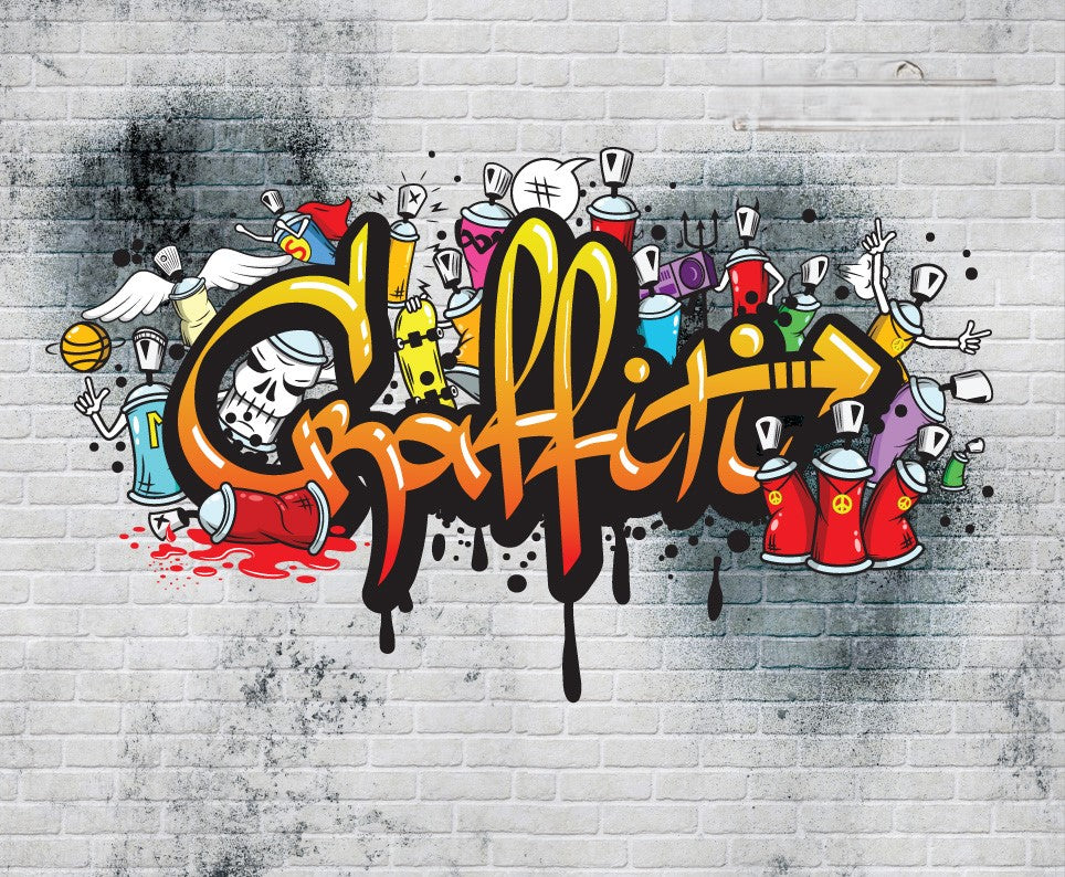 טפט גרפיטי אורבני סטייל