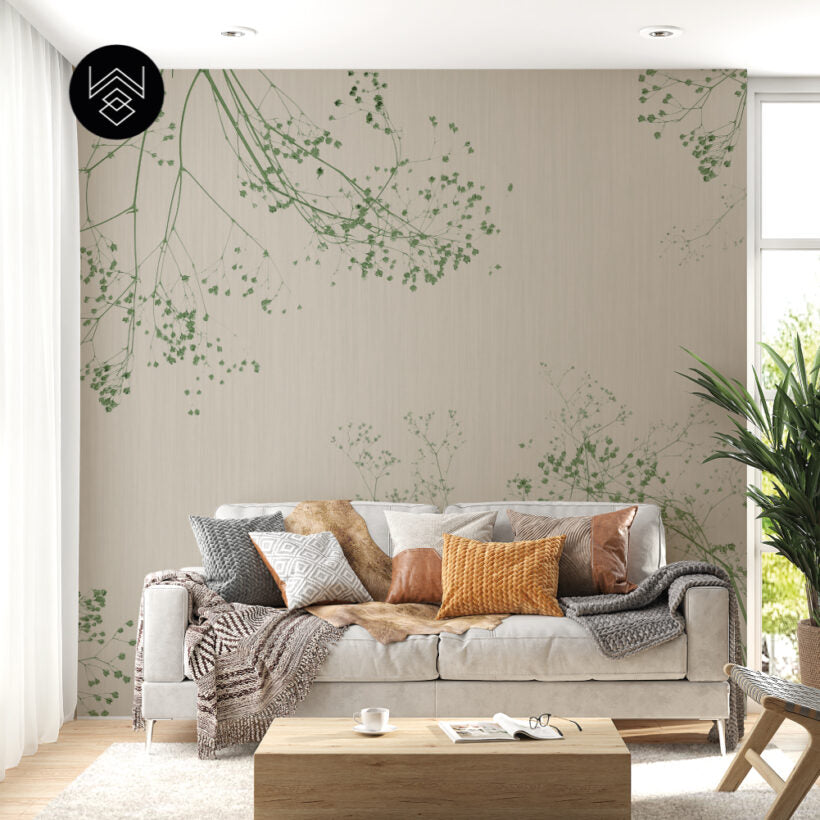 טפט קוטון ליבס 3 ירוק