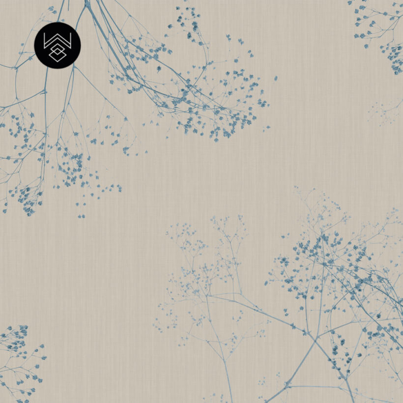 טפט קוטון ליבס 4 כחול