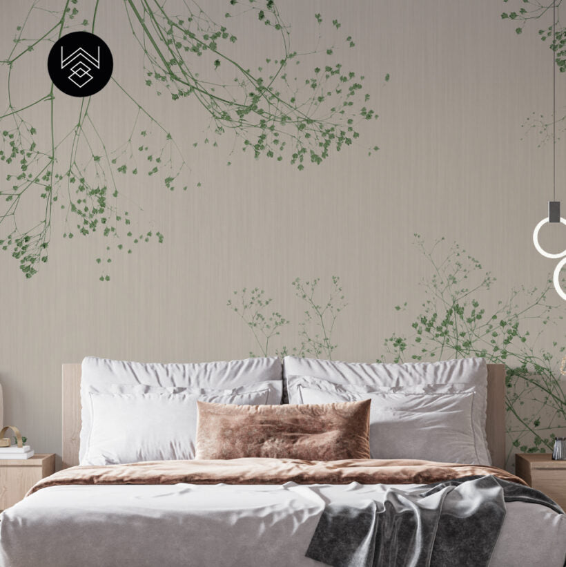 טפט קוטון ליבס 3 ירוק