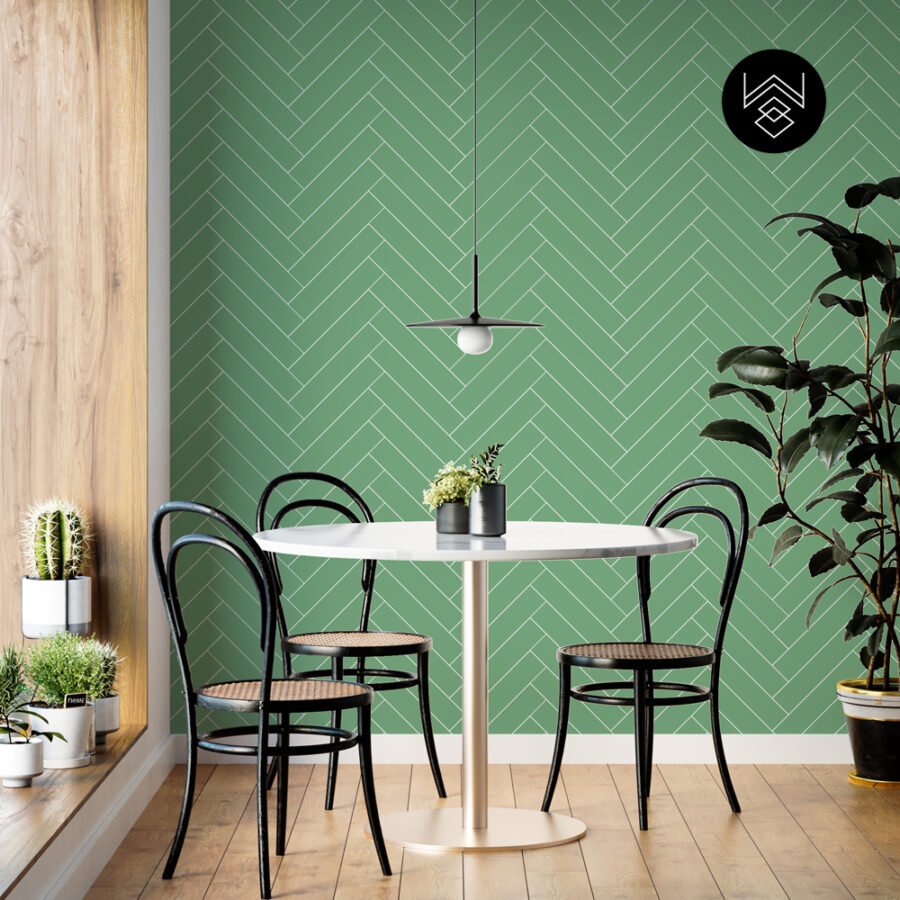 טפט פישבון ירוק טורקיז