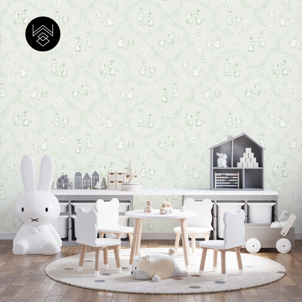 טפט ראביט אוריינט ירוק