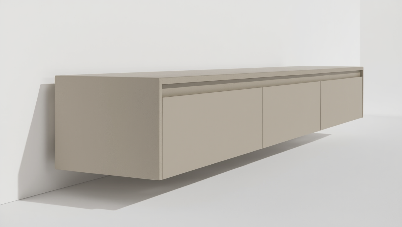 מזנון "אלגנט" מעוצב – רוחב 2.40 מ' בגימור צביעה בתנור