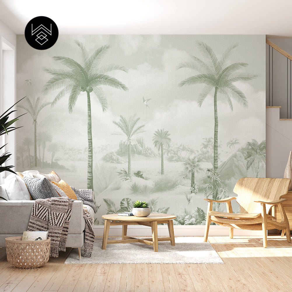 טפט פאלם פייד 3 ירוק