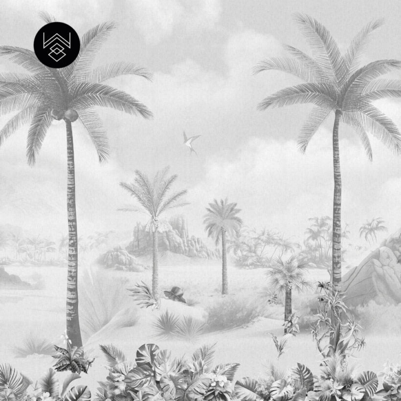 טפט פאלם פייד 2 אפור