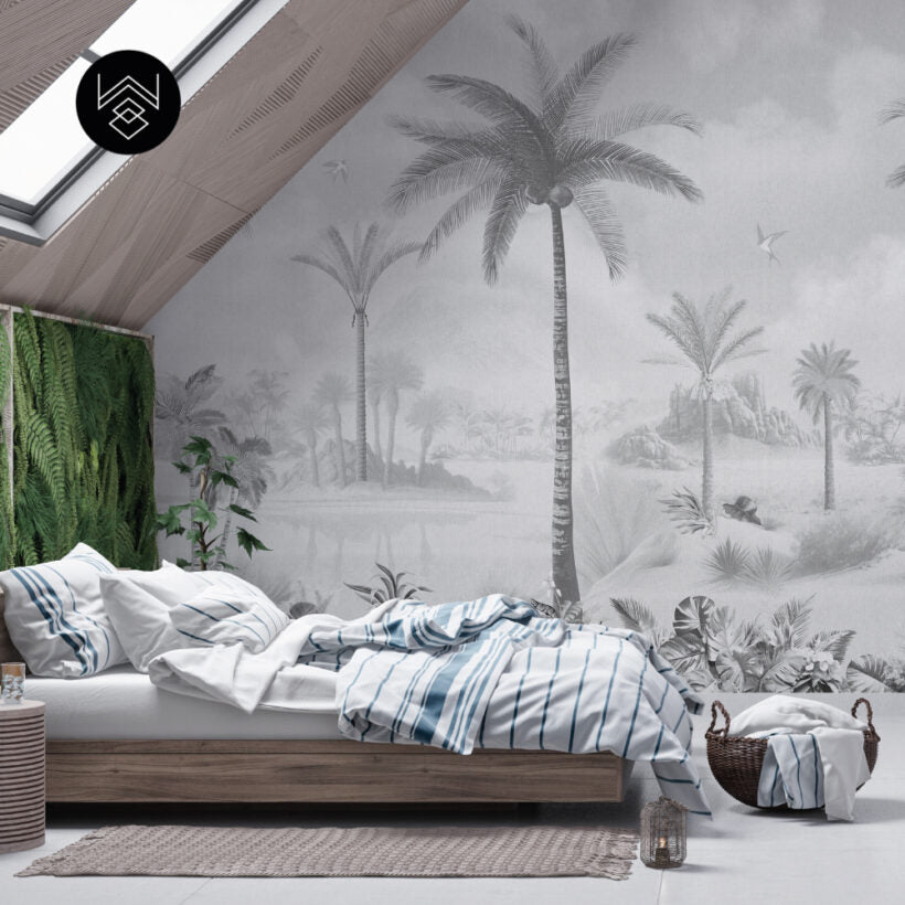 טפט פאלם פייד 2 אפור