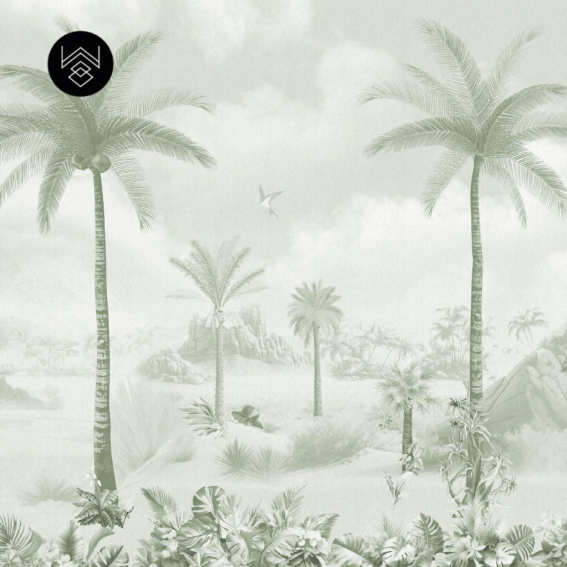 טפט פאלם פייד 3 ירוק