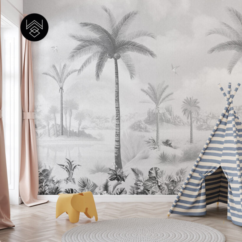 טפט פאלם פייד 2 אפור