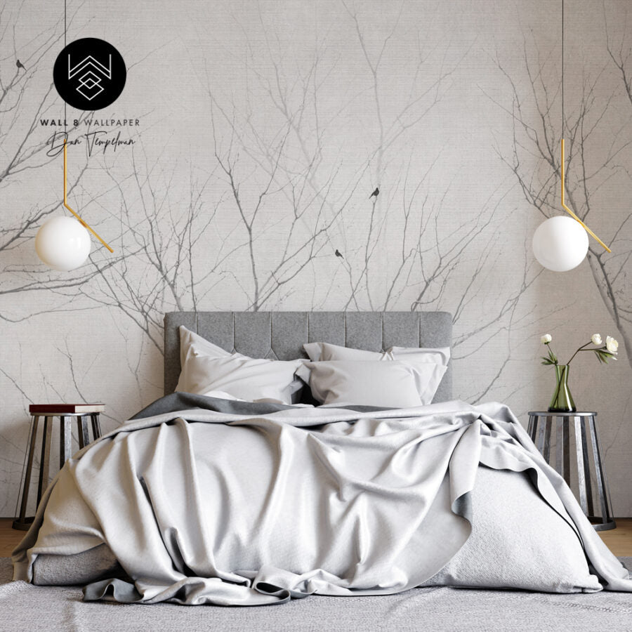 טפט פורסט לינן אפור