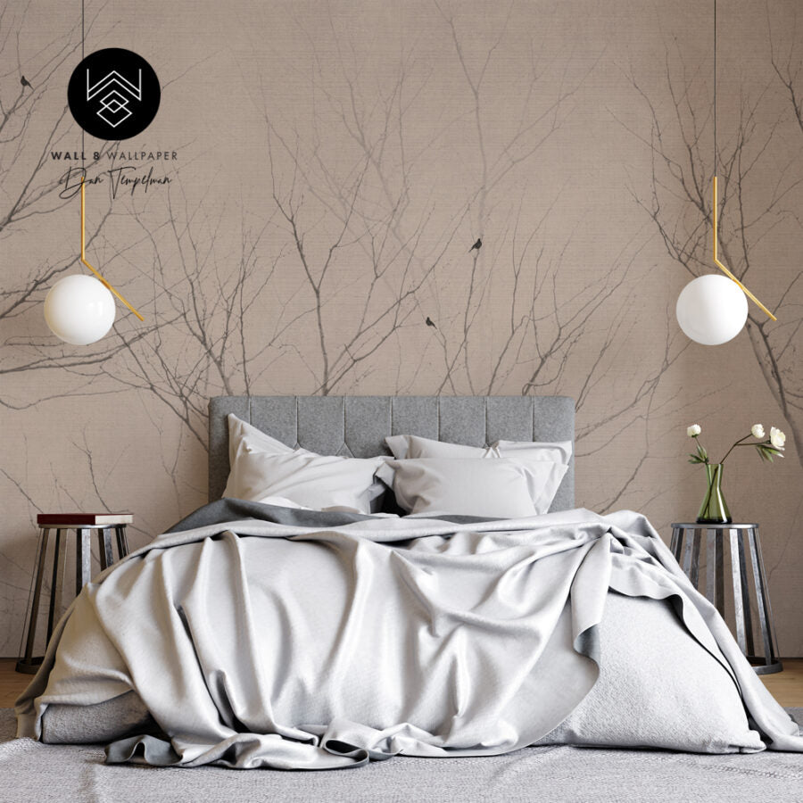 טפט פורסט לינן חום