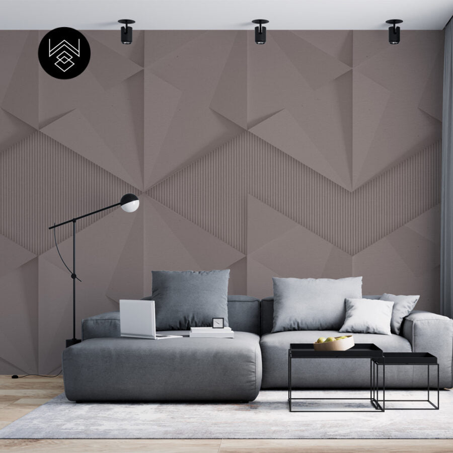 טפט תלת מימד פול 2 ורוד