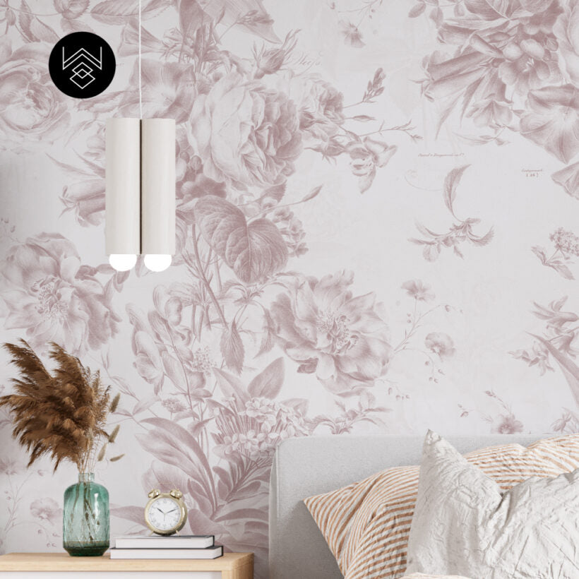 טפט פלורל ליין 2 ורוד