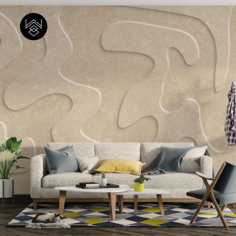 טפט פיין אבסטרקט 3 חום